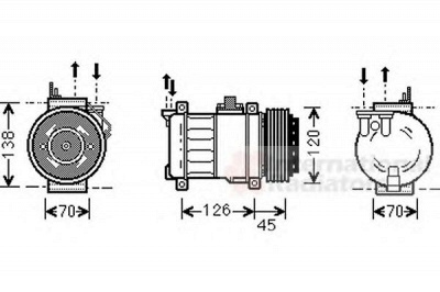 VAN WEZEL 3000k276 -  Компрессор, кондиционер